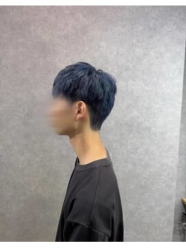 クリーブ 池袋(creeb) メンズアッシュブルー/メンズハイトーンカラー