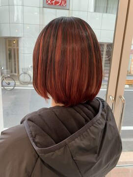 ルルバイアズール 草加店(LULU by azule) アンブレラカラー,レッド,原色カラー【草加】