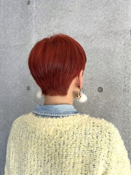 プレフル(playfull) 【playfull*】オレンジカラー大人ショート