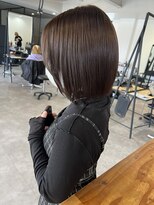 ナンバー(number+)&nbsp;艶ショコラブラウン×まとまるストレートボブ