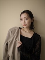 ヌヌ 渋谷 原宿 明治神宮前(nunu)&nbsp;レイヤーカットウルフカットボブグレージュオリーブべージュ