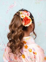 カワイイオオサカ 大人可愛いふんわりポニーテールセット
