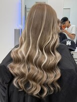 ロムーク 表参道(LOMKH)&nbsp;韓国ロングレイヤーカット顔周りシールエクステ夏ハッシュカット