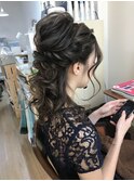 ふんわりブライダルハーフアップアレンジ【ヘアメイク　立川】