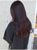 赤みの艶感ブラウン。