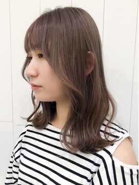 アイティー バイ アルバム 中野店(IT by ALBUM) 韓国風レイヤーミルクティーベージュ_オリーブカラー_ba307803