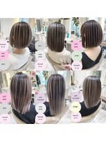 アッシュ 大宮店(Ash)&nbsp;髪質改善バレイヤージュカタログ★ボブ～ミディアム★