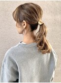 【FOLK】後頭部ふんわりポニーテール♪簡単ヘアアレンジ☆