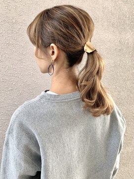 フォーク FOLK 【FOLK】後頭部ふんわりポニーテール♪簡単ヘアアレンジ☆