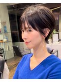 ショートヘア/ひし形シルエット/前髪/30代・40代/米倉涼子 髪型