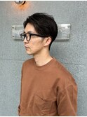 センターパートツーブロック