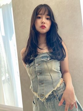 アンジェリカ 広島駅前店(ANGELICA) ザクザクレイヤー×韓国ヘア×前髪×ダークトーン