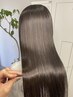 似合わせ小顔Cut+髪質改善縮毛矯正+プレミアムカラー￥36300