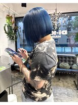 ディーカヘアーセンダイ(Di KA HAIR sendai)&nbsp;blue silver/ブルーカラー/ブリーチ/ケアブリーチ/ハイトーン