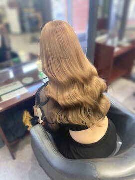 オズ 梅田店(OZ) ミルクティーブラウン/ヨシンモリ/ゆる巻き/ダブルカラー