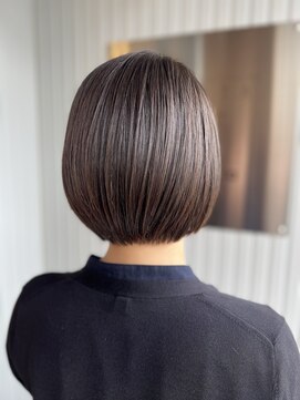 モニカ ヘアー(monica Hair) ショートボブ アッシュブラウン 髪質改善トリートメント 30代