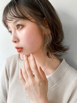 レクタ(RECTA)&nbsp;アッシュブラウングレーベージュショートボブ切りっぱなしボブ4