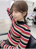 ○結んでも可愛い小顔韓国風顔まわりカット20代30代40代