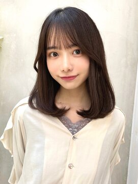 ミラリー トウキョウ(Mirareee Tokyo) 20代30代40代◎前髪パーマグレーベージュレイヤーロング黒髪