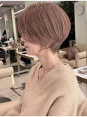 ショートボブ髪型30代40代50代前髪あり前髪なし【橋本】