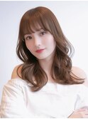 韓国ヘア似合わせレイヤーカット前髪顔周りカット大人美人