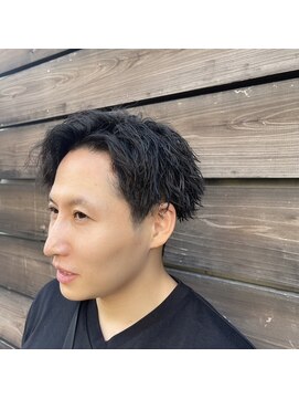 スリーク 吹田店(Sleek) ソフトツイストパーマ/マッシュ/黒髪/メンズパーマ