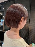 20代30代40代ワンカール小顔補正立体カットピンクアッシュ