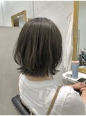 ★グレージュ★切りっぱなしレイヤー★