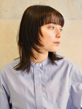 ヘアアンドメイク ニューヨーク ニューヨーク 長岡天神店(Hair&Make NYNY) 艶ブラウンセミロングハイレイヤー/イルミナカラー/顔まわり