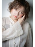 ミルクティーアッシュ伸ばしかけショートボブv上尾20代30代40代