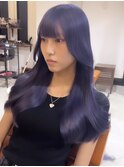 ヘアカラーブルー/ブルージュ/ネイビーカラー/ブルーパープル