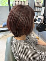 レナータ ヘア(Renata hair)&nbsp;40代50代60代大人可愛いレッドカラー/丸みショート/ショートボブ