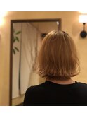 切りっぱなしボブ