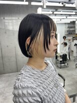 ビューブルー 亀戸錦糸町(VIEW BLUE)&nbsp;美髪シアーカラーピンクブラウンショートカット切りっぱなしボブ