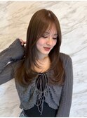 ●透明感オリーブカラー×ワンカールレイヤーが可愛い★銀座