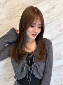 ロンド フィーユ(Lond fille) ●透明感オリーブカラー×ワンカールレイヤーが可愛い★銀座