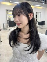 クレム 博多駅店(ChLem) ミディアムレイヤー 艶カラー 暗髪 韓国風 髪質改善 福岡美容室