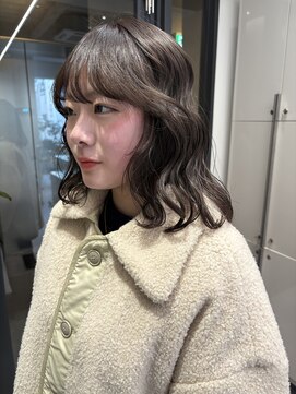 ソル 栄矢場町(SOL) 艶グレージュ秋ヘアー　ワンカラー