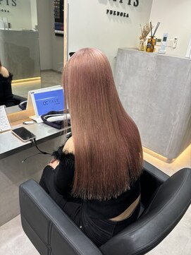 ラピス 福岡天神店(Lapis) ブリーチ/ブリーチカラー/ピンクベージュ