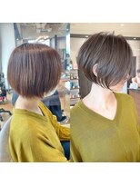 バンプ ギンザ(BUMP GINZA) 30代40代50代大人ショート髪型丸顔前髪なし似合わせ 安