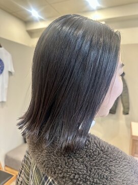 ノットベース 池袋(KNOT BASE) ぱっつんミディアムボブ