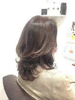 ヘアー グリーン(hair green) 40代50代60代/レイヤースタイル/ゆる巻きウルフスタイル