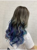 【iikanji hair】ハイコントラストユニコーンカラー