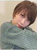 マッシュ小顔ショート/20代30代/おしゃれショート