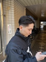 ウェルネス(Wellness)&nbsp;ナチュラルフェードオールバックショートメンズカット