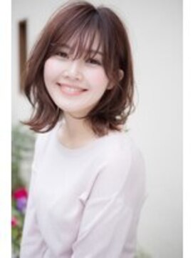 クシュ 所沢東口店(kusyu...) ボブショート/シースルーバンク/ 斜めバング/カーキベージュ