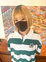 ビーアンドイー(B&E)&nbsp;艶髪ボブ／ハイトーンボブ／酸熱ストレート