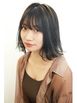 ヘアリゾート ルアーナ エルア(Hair Resort LUANA `elua)&nbsp;ハイライトで動く外ハネボブ☆中橋