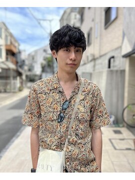 ムード 立川(MHOOD) ツイストスパイラルパーマツーブロックメンズマッシュ