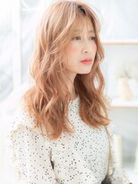 モッズヘア 越谷(mod's hair)&nbsp;★ミルクティーピンク大人巻きエアリーロング20代30代40代★10